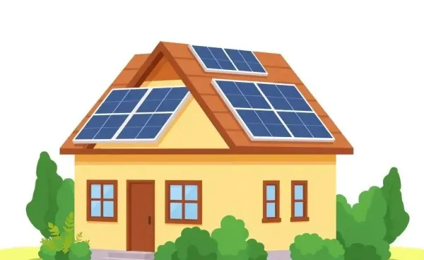 House with solar panels illustrating a real estate deal