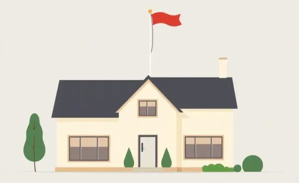 An illustration of a house symbolizing a shift in property taxes