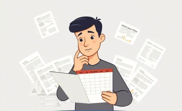 Person thinking about an insurance claim deadline