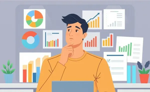 A person planning their financial future thoughtfully