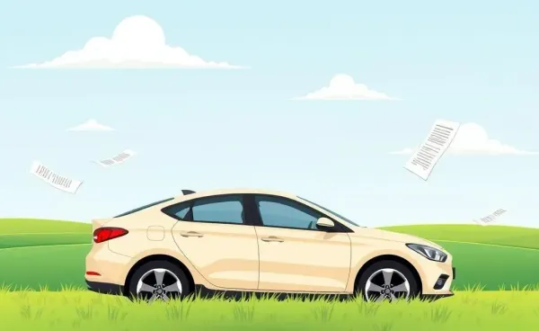 Cartoon depicting unique car insurance aspects