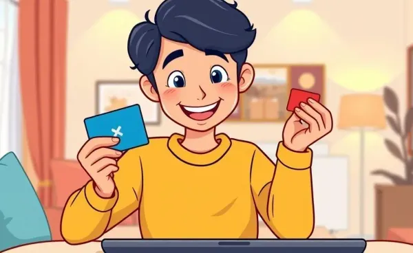 Person using a Vanilla eGift Card on a laptop