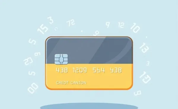 Digital credit card with virtual account numbers floating around