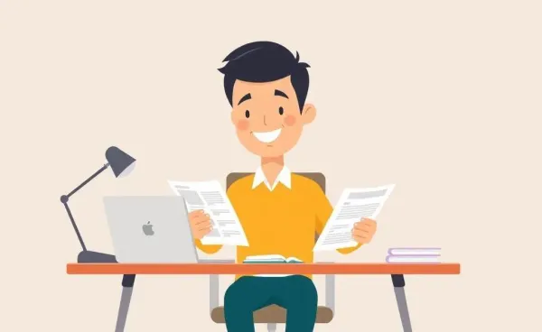 Cartoon image of a person feeling relieved about waiving PMI