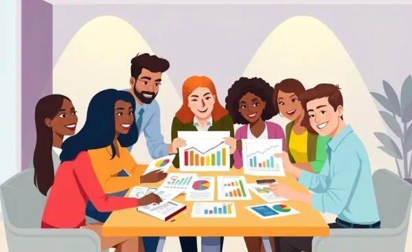 Young adults engaging in financial planning