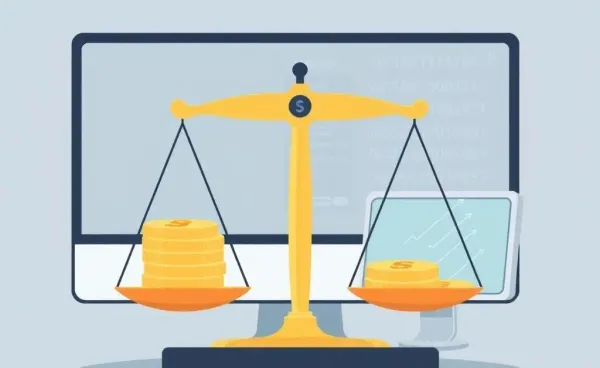 Illustration of stablecoins balancing traditional finance