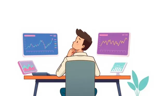 A person analyzing their investment strategy calmly at a desk.