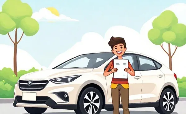 Illustration of a person celebrating getting their car insurance reinstated