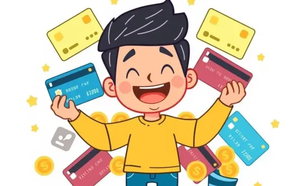 A person collecting credit card rewards points