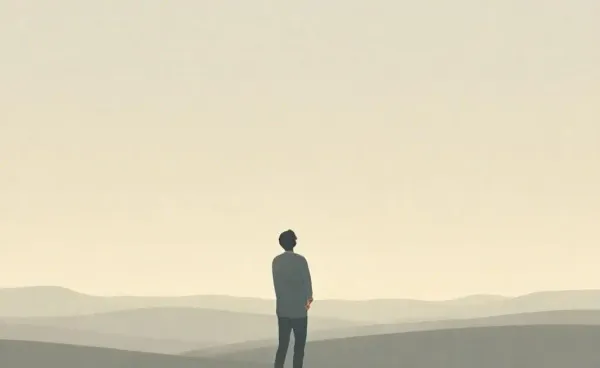 Person looking into the horizon symbolizing financial independence