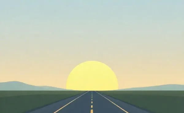 A road representing a new beginning after a driving ban.