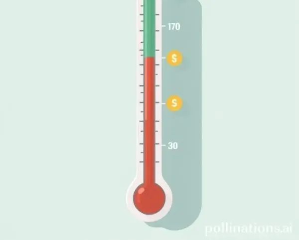 Thermometer illustrating rising inflation