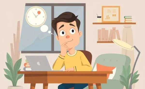 A person thoughtfully planning investments at a desk